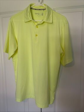 Walter Hagen Performance 11 Men's Neon Lime Golf Polo